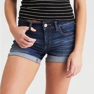 NWT AMERICAN EAGLE DENIM x CAFE CUFFED SHORTS